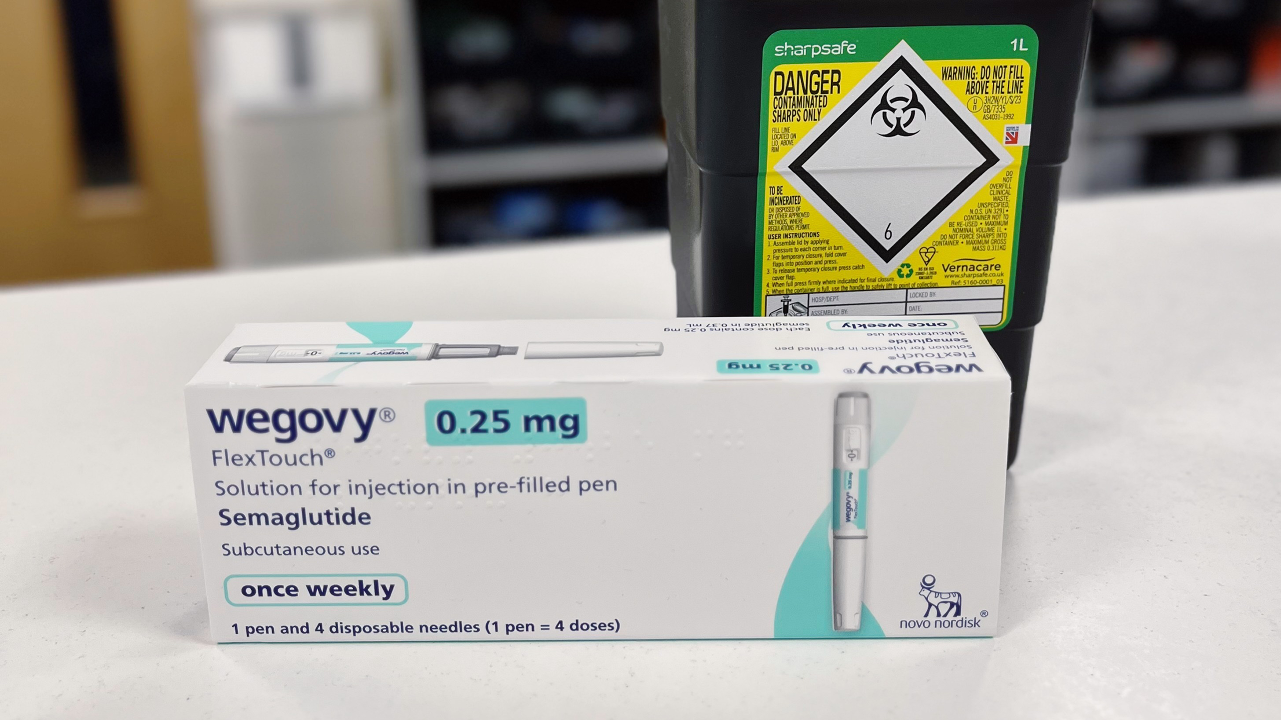 Photo of a Wegovy box